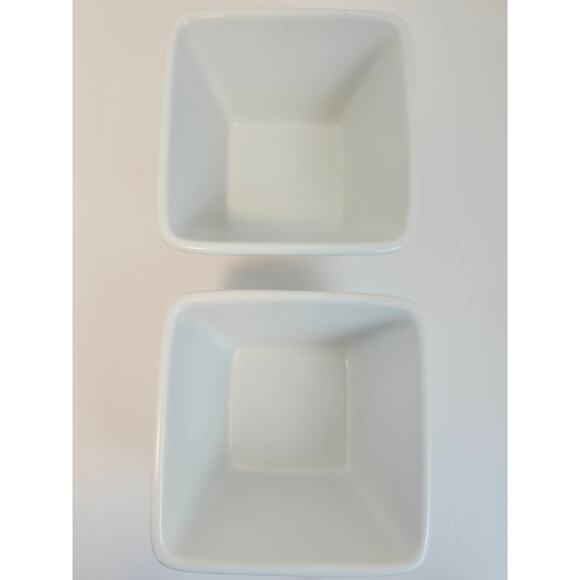 Pampered Chef Simple Additions 3-Pc Caddy Set & Serving Bowls Square White - Picture 5 of 10